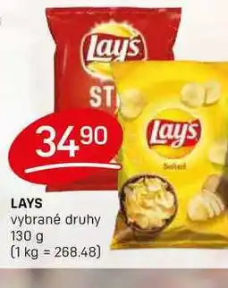 Flop LAYS vybrané druhy 130 g nabídka