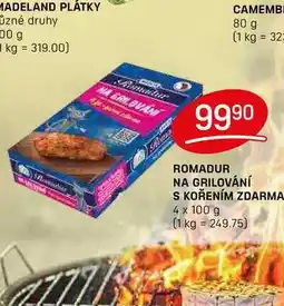 Flop ROMADUR NA GRILOVÁNÍ S KOŘENÍM ZDARMA 4 x 100g nabídka