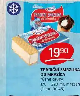 Flop TRADIČNÍ ZMRZLINA OD MRAZÍKA různé druhy 170 -220 ml nabídka
