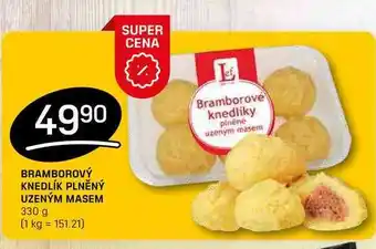 Flop BRAMBOROVÝ KNEDLÍK PLNĚNÝ UZENÝM MASEM 330 g nabídka