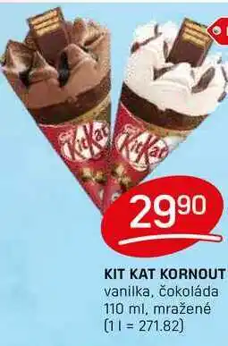 Flop KIT KAT KORNOUT vanilka, čokoláda 110 ml, mražené nabídka