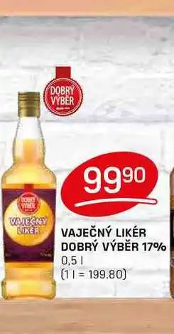 Flop VAJEČNÝ LIKÉR DOBRÝ VÝBĚR 17% 0,5l nabídka