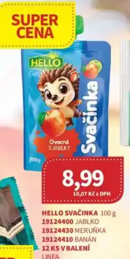 Kubík potraviny Hello svačinka nabídka