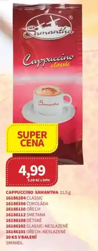 Kubík potraviny Cappuccino samantha nabídka