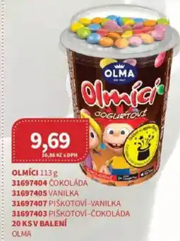 Kubík potraviny OLMA Olmíci nabídka