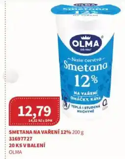 Kubík potraviny OLMA Smetana na vaření 12% nabídka