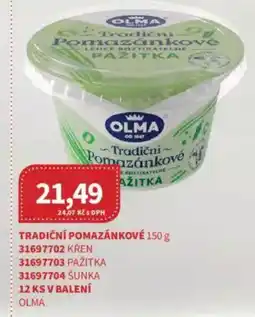 Kubík potraviny Olma Tradiční pomazánkové nabídka