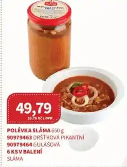 Kubík potraviny Polévka sláma nabídka