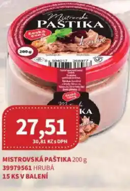 Kubík potraviny Mistrovská paštika nabídka
