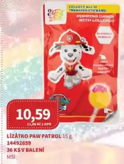 Kubík potraviny Lízátko paw patrol nabídka