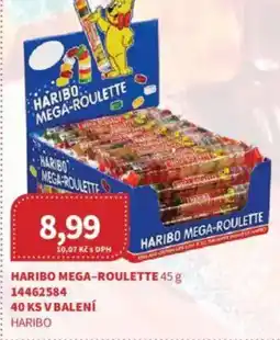 Kubík potraviny Haribo mega-roulette nabídka