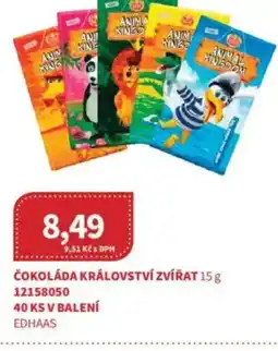 Kubík potraviny Čokoláda království zvířat nabídka