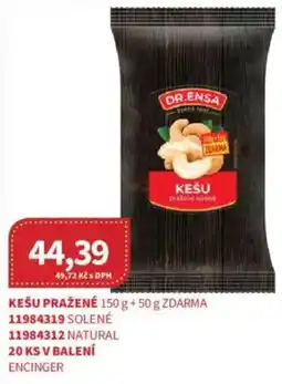 Kubík potraviny DR.ENSA Kešu pražené nabídka