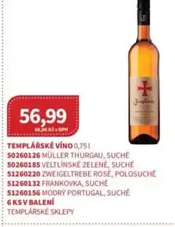 Kubík potraviny Templářské víno nabídka