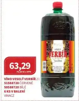 Kubík potraviny Víno veselý verbíř nabídka