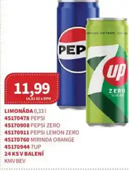 Kubík potraviny Pepsi/7Up Limonáda nabídka