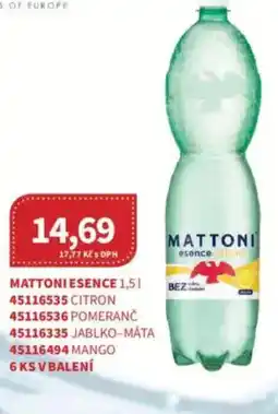 Kubík potraviny Mattoni esence nabídka