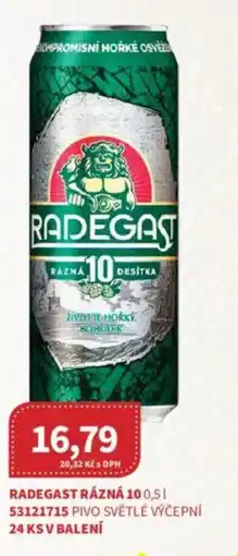 Kubík potraviny Radegast rázná 10 nabídka