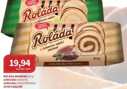 Kubík potraviny Roláda zdobená nabídka
