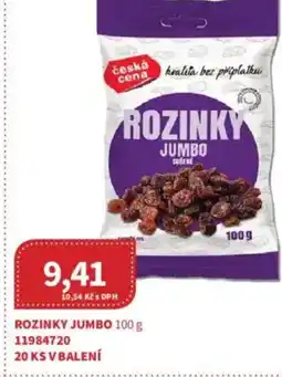 Kubík potraviny Rozinky jumbo nabídka