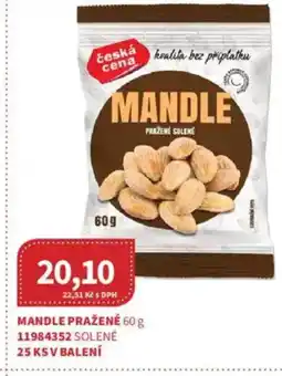 Kubík potraviny Mandle pražené nabídka