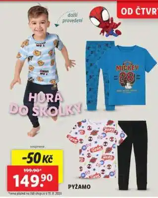 Lidl Pyžamo nabídka