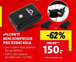 Lidl CRIVIT MINI KOMPRESOR PRO JÍZDNÍ KOLA nabídka