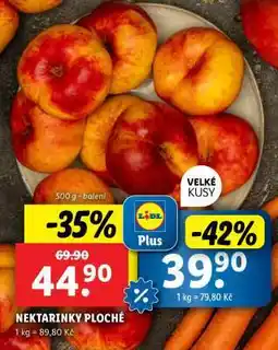 Lidl Nektarinky ploché nabídka