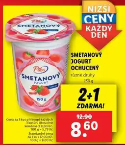 Lidl Pilos SMETANOVÝ JOGURT OCHUCENÝ nabídka