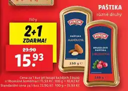 Lidl PIKOK PAŠTIKA nabídka