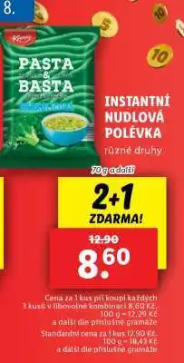 Lidl Instantní nudlová polévka nabídka