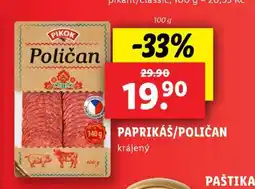 Lidl Paprikáš/Poličan krájený nabídka