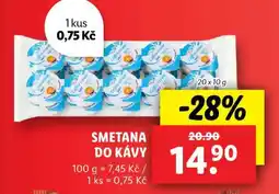 Lidl Smetana do kávy nabídka