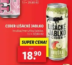 Lidl CIDER LIŠÁCKÉ JABLKO nabídka