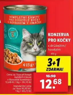 Lidl Konzerva pro kočky nabídka