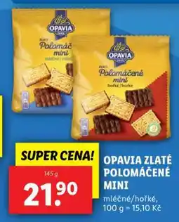 Lidl Opavia Zlaté Polomáčené mini nabídka