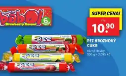 Lidl PEZ hroznový cukr nabídka