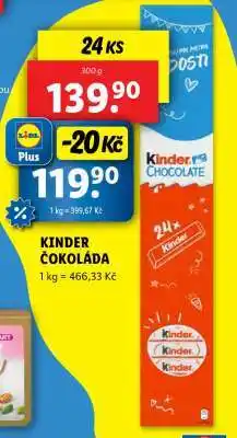 Lidl Kinder čokoláda nabídka