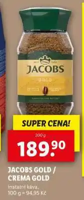 Lidl Jacobs Gold / Crema Gold nabídka