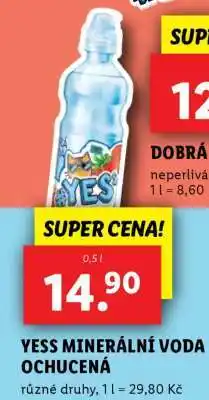Lidl YESS MINERÁLNÍ VODA OCHUCENÁ nabídka