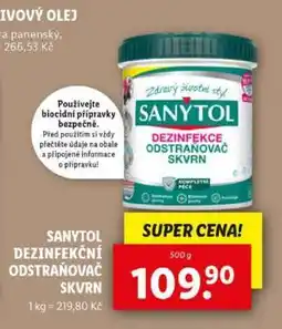Lidl SANYTOL DEZINFEKČNÍ ODSTRAŇOVAČ SKVRN nabídka