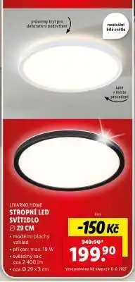 Lidl LIVARNO home STROPNÍ LED SVÍTIDLO Ø 29 CM nabídka
