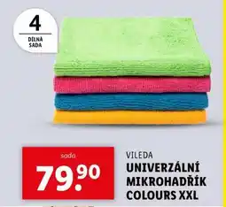 Lidl VILEDA UNIVERZÁLNÍ MIKROHADŘÍK COLOURS XXL nabídka