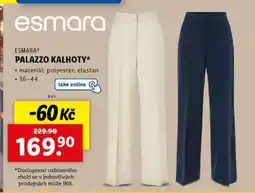 Lidl ESMARA Palazzo Kalhoty nabídka