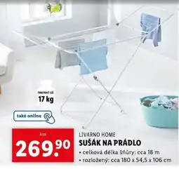 Lidl LIVARNO HOME SUŠÁK NA PRÁDLO nabídka