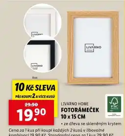 Lidl LIVARNO HOME FOTORÁMEČEK 10 x 15 CM nabídka