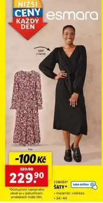 Lidl esmara ŠATY nabídka