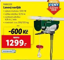 Lidl Parkside Lanový naviják nabídka