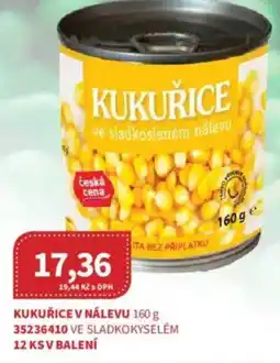Kubík potraviny Kukuřice v nálevu nabídka