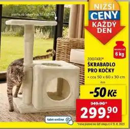 Lidl ZOOFARI ŠKRABADLO PRO KOČKY nabídka